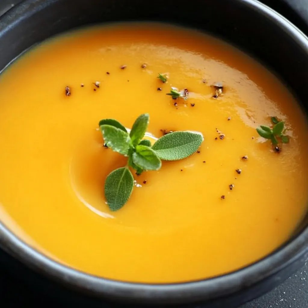 Kürbis-Süßkartoffel-Suppe mit Kokosmilch