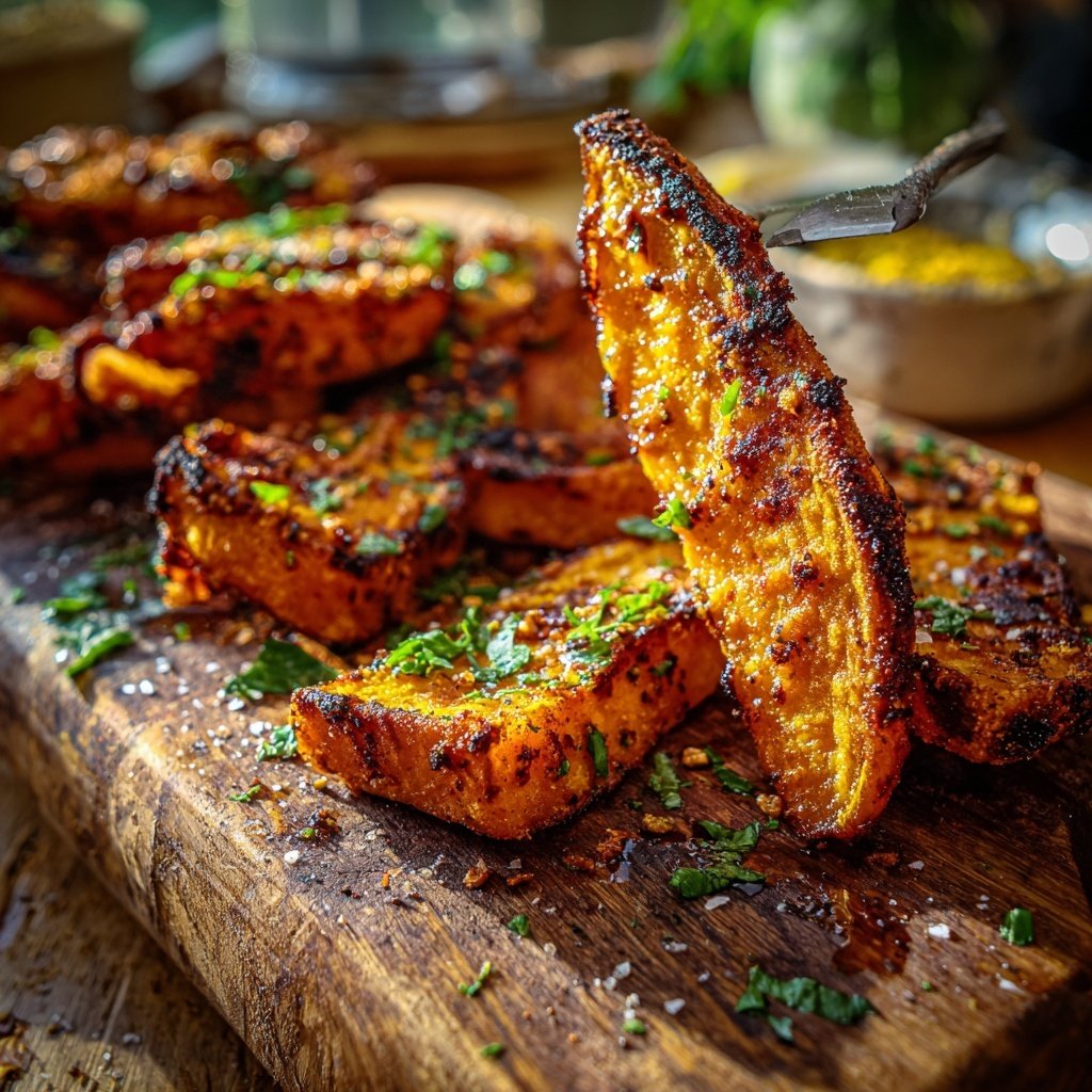 Grill Beilagen Mit Süßkartoffel Spalten