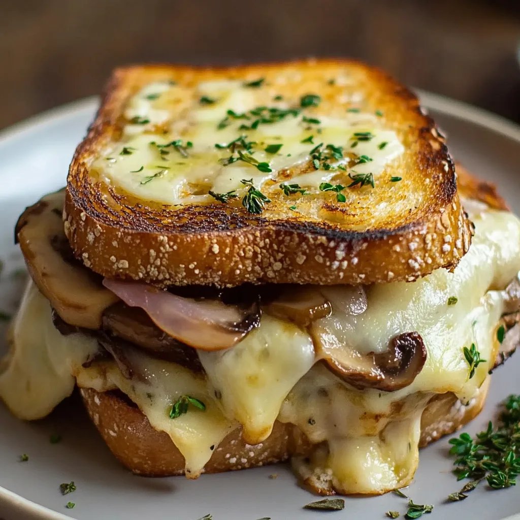Croque-Monsieur Gourmand aux Champignons