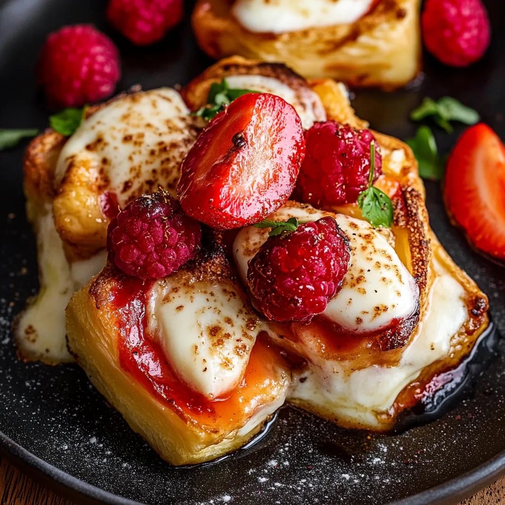 Erdbeer-Dänischer mit Frischkäse