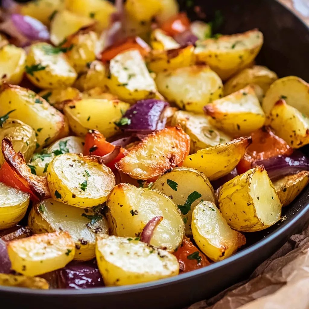 Buntes Ofengemüse mit Kartoffeln