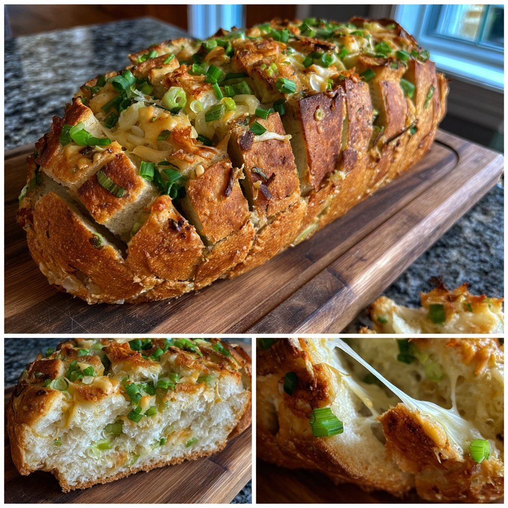 Zupfbrot Mit Lauchzwiebeln