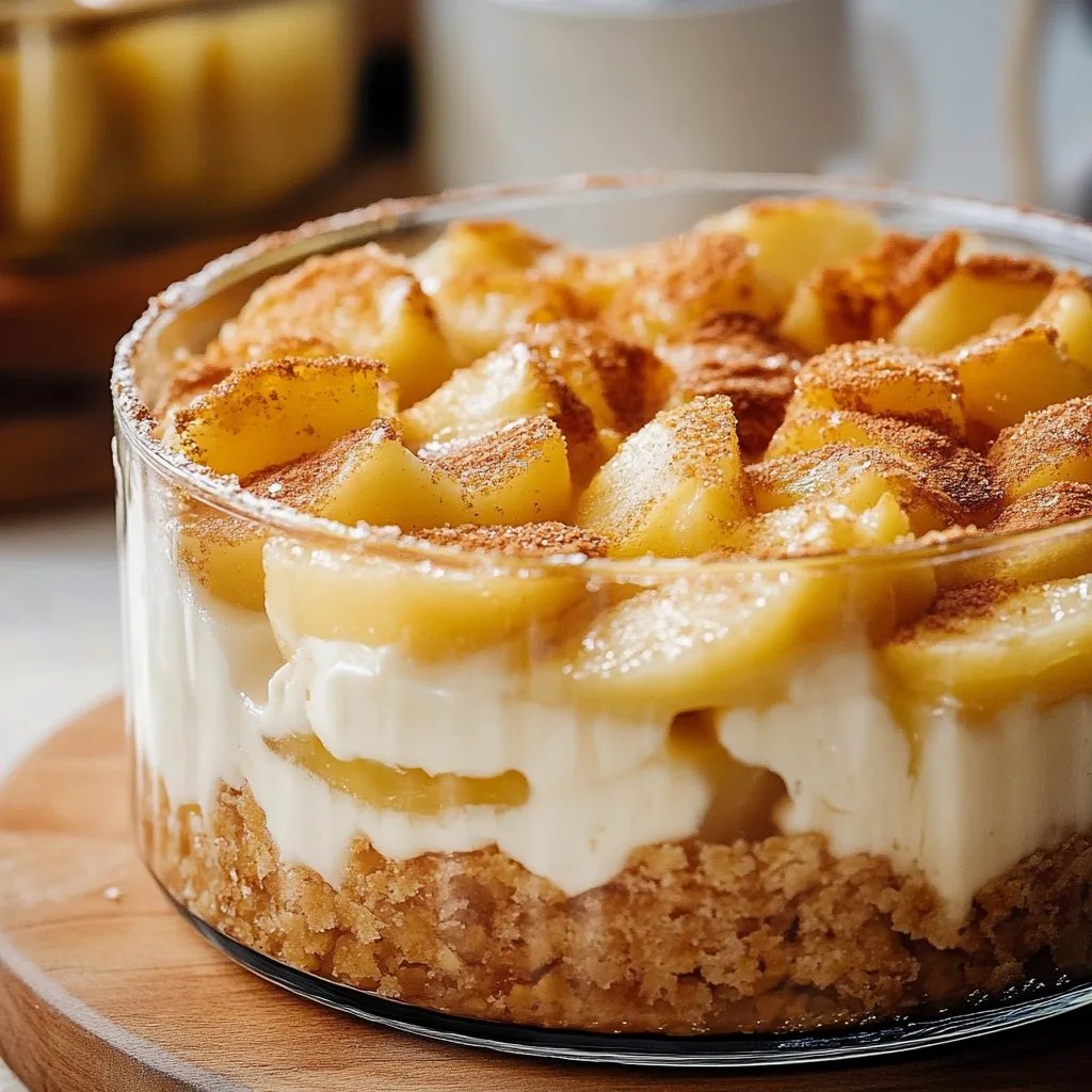 Apfelkuchen im Glas zum Löffeln