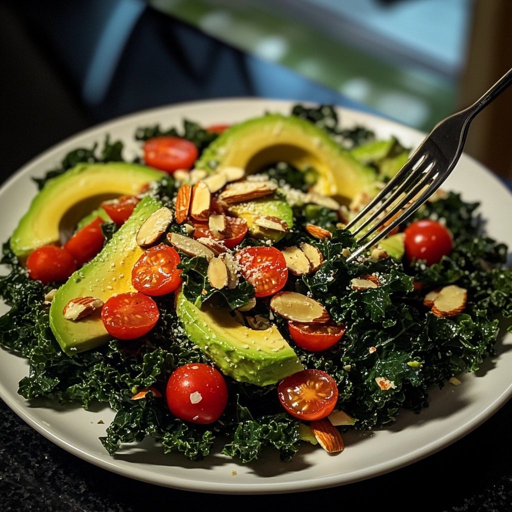 Knuspriger Grünkohlsalat