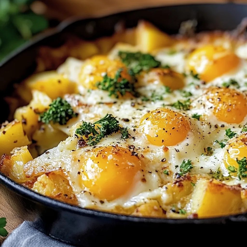 Wohlfühl-Auflauf mit Ei und Kartoffeln