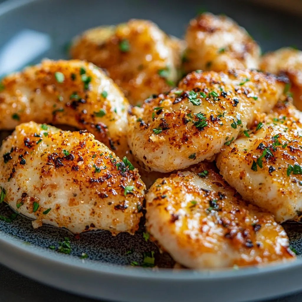 Einfaches Airfryer-Knoblauch-Parmesan-Hähnchen