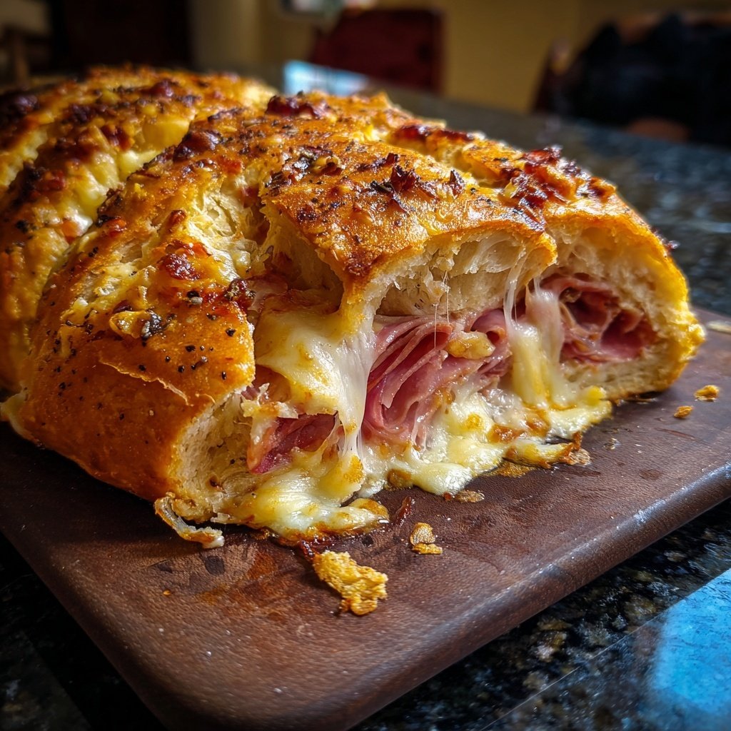 Zupfbrot Mit Schinken Und Käse