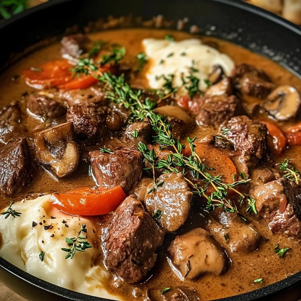 Boeuf Stroganoff