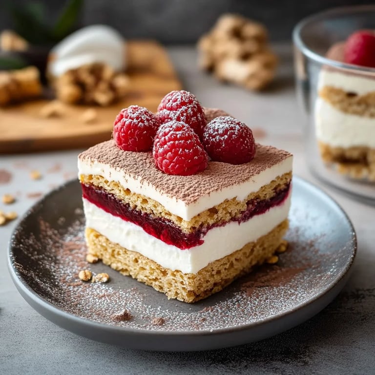 Spekulatius Tiramisu mit Kirschen