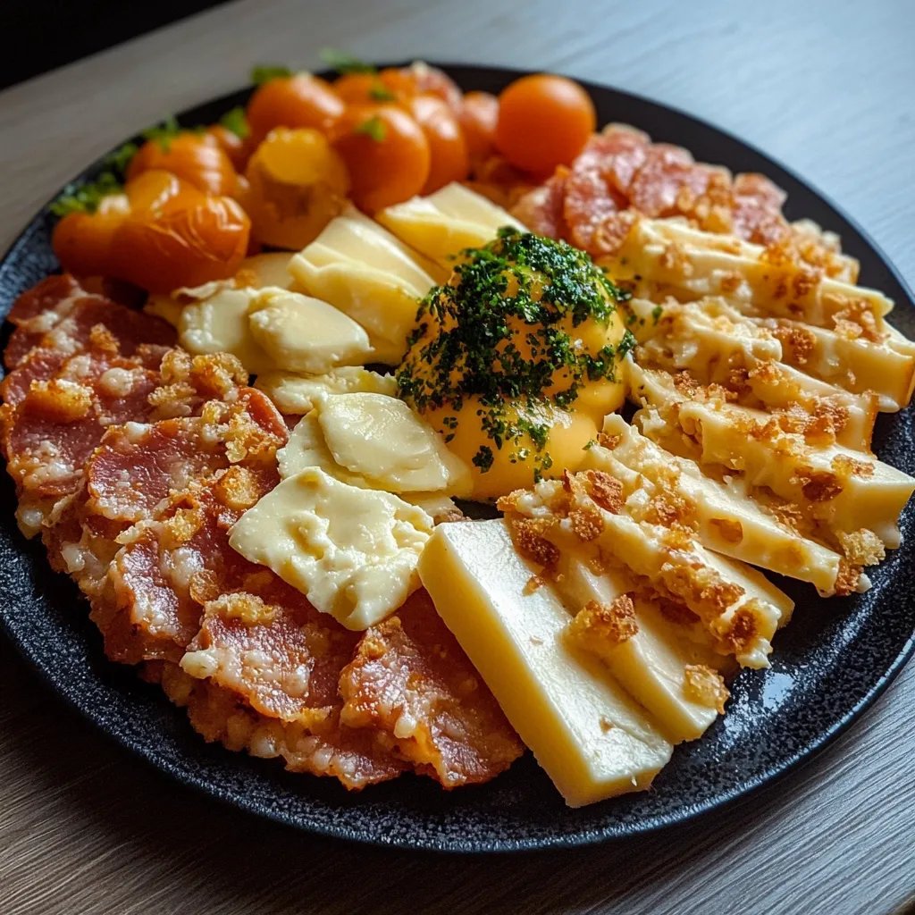 Vorspeisenteller mit Käse und Aufschnitt