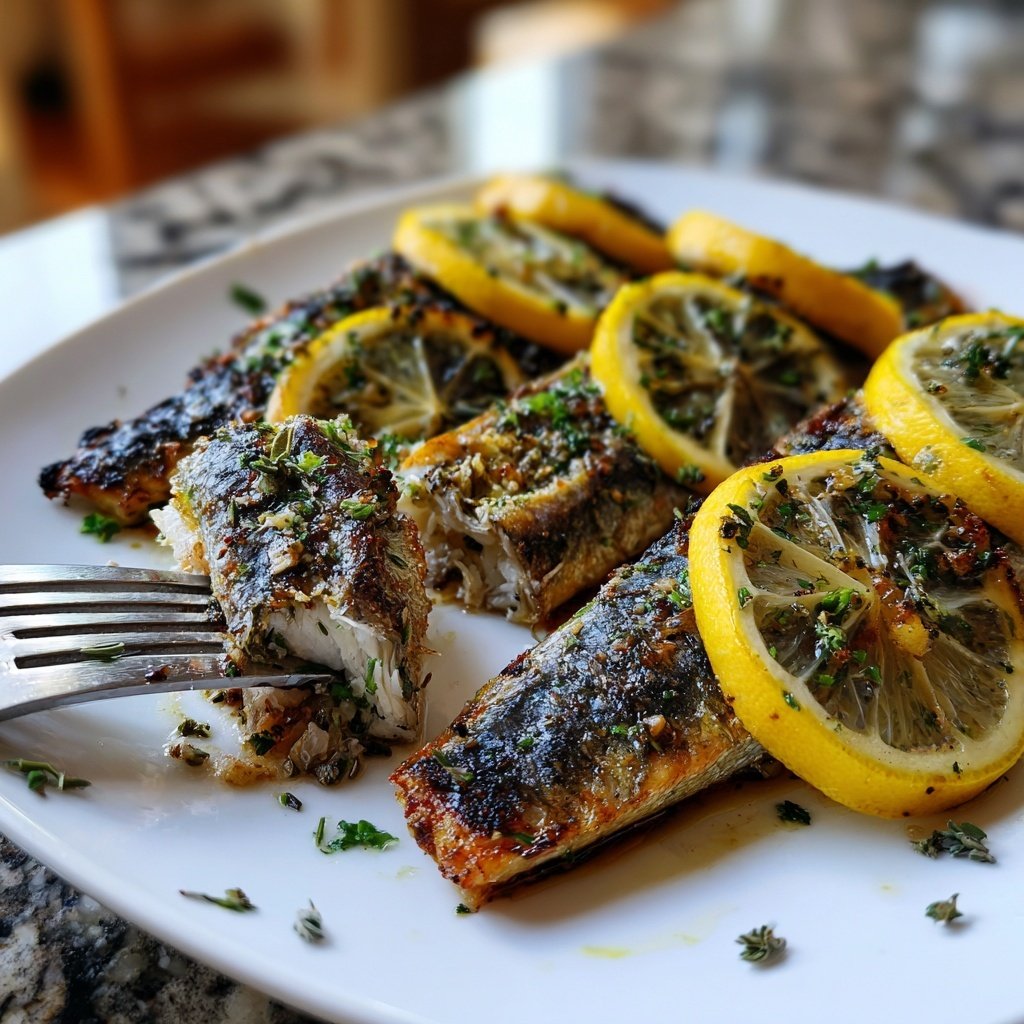 Gesund & Leicht Zitronen-Gegrillter Fisch