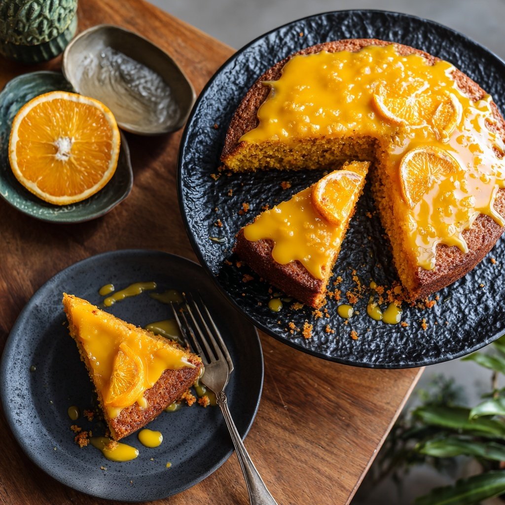 Karottenkuchen Mit Orangen Glasur